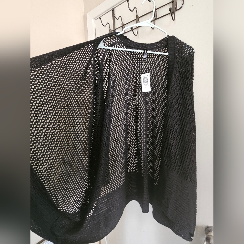Torrid Black Open-Knit Ruana - Picture 5 of 6